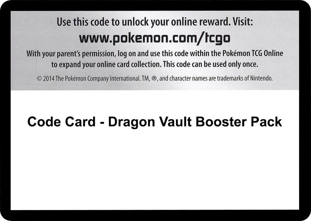 Code Card - Dragon Vault Booster Pack [Dragon Vault]