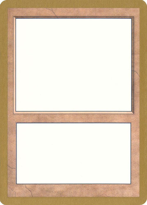 1998 World Championship Blank Card