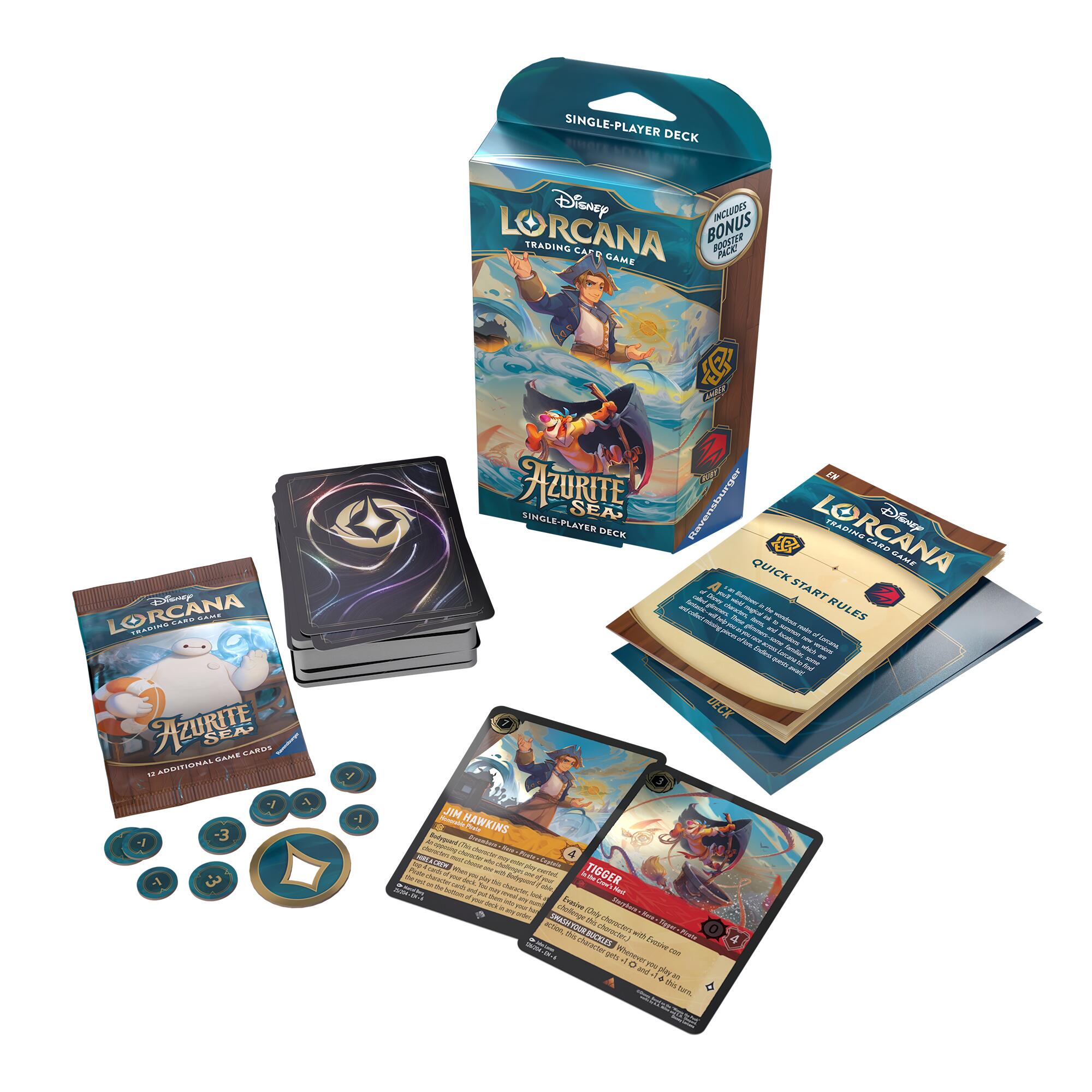 Disney Lorcana: Azurite Sea - Starter Deck (Amber & Ruby)