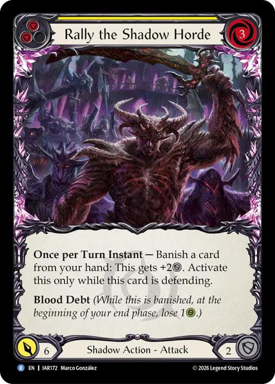 Rally the Shadow Horde (Yellow) [Usurp the Shadow Throne]