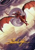 Draconic Visitor Art Card (Gold-Stamped Signature) [Art Series: Reality Fracture]