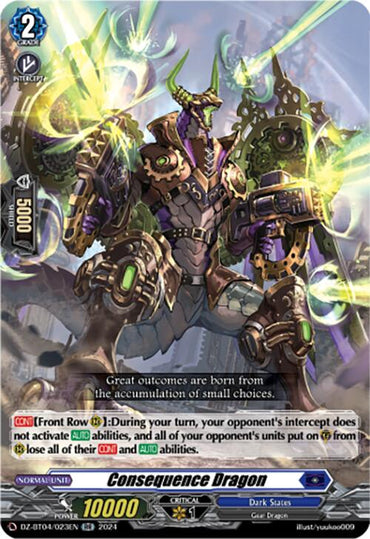 Consequence Dragon (DZ-BT04/023EN) [Destined Showdown]