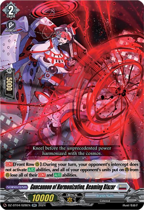 Guncannon of Harmonization, Beaming Blazar (DZ-BT04/028EN) [Destined Showdown]