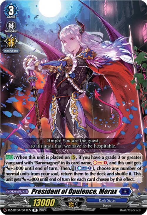 President of Opulence, Morax (DZ-BT04/047EN) [Destined Showdown]