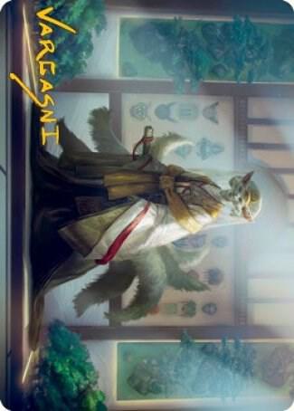 Light-Paws, Emperor's Voice Art Card (Gold-Stamped Signature)