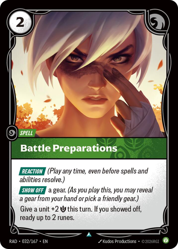Battle Preparations [Radiance]