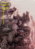 March of Burgeoning Life Art Card (Gold-Stamped Signature)