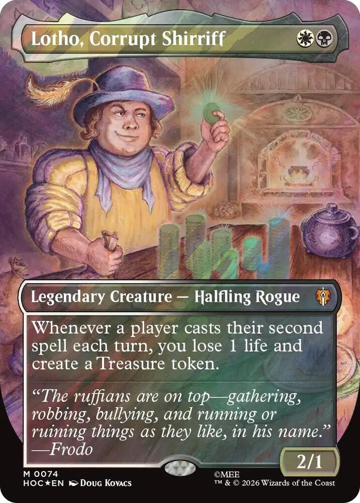 Lotho, Corrupt Shirriff (Borderless) (Surge Foil)