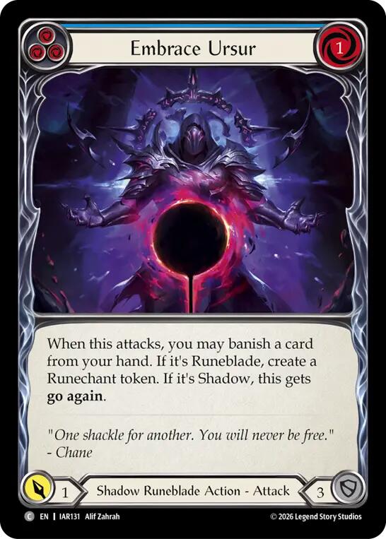 Embrace Ursur (Blue) [Usurp the Shadow Throne]