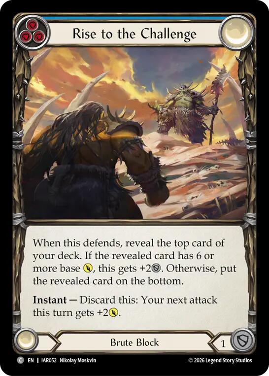 Rise to the Challenge (Blue) [Usurp the Shadow Throne]