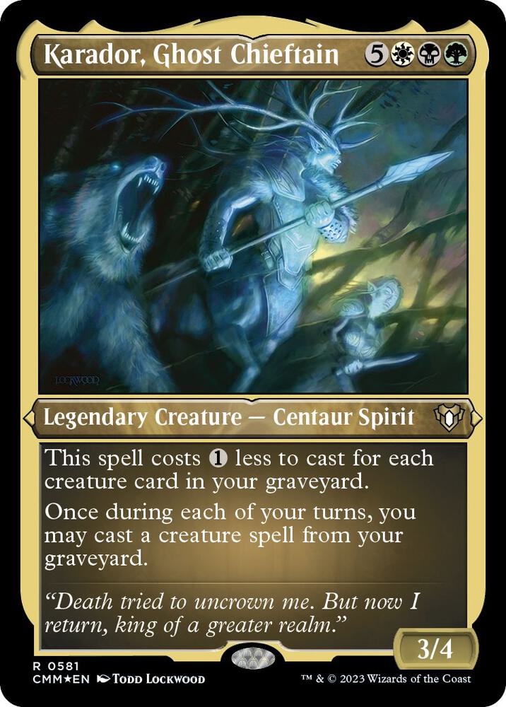 Karador, Ghost Chieftain (Foil Etched)
