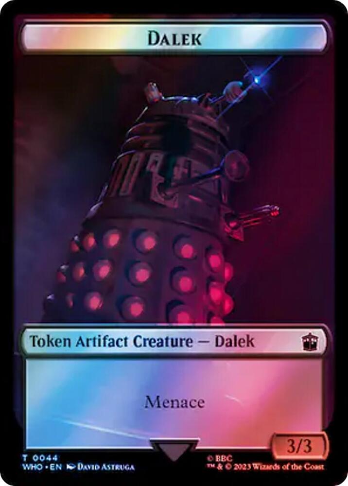 Dalek // Treasure (0063) Double-Sided Token (Surge Foil)