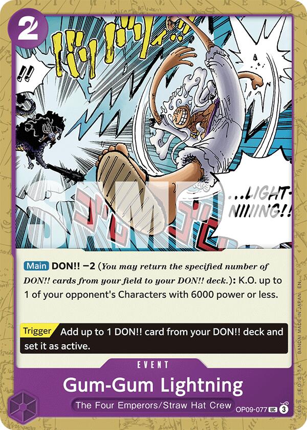 Gum-Gum Lightning (Reprint) [Starter Deck: Purple/Black Monkey.D.Luffy]