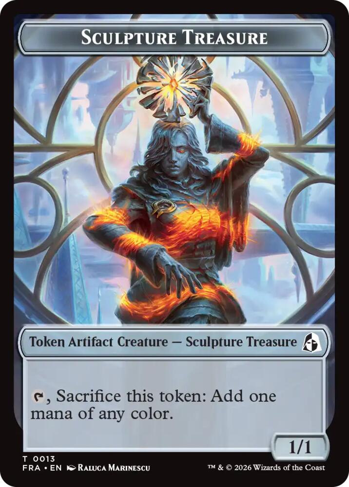 Sculpture Treasure // Beast Double-Sided Token [Reality Fracture]