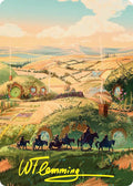 Plains Art Card (Gold-Stamped Signature)