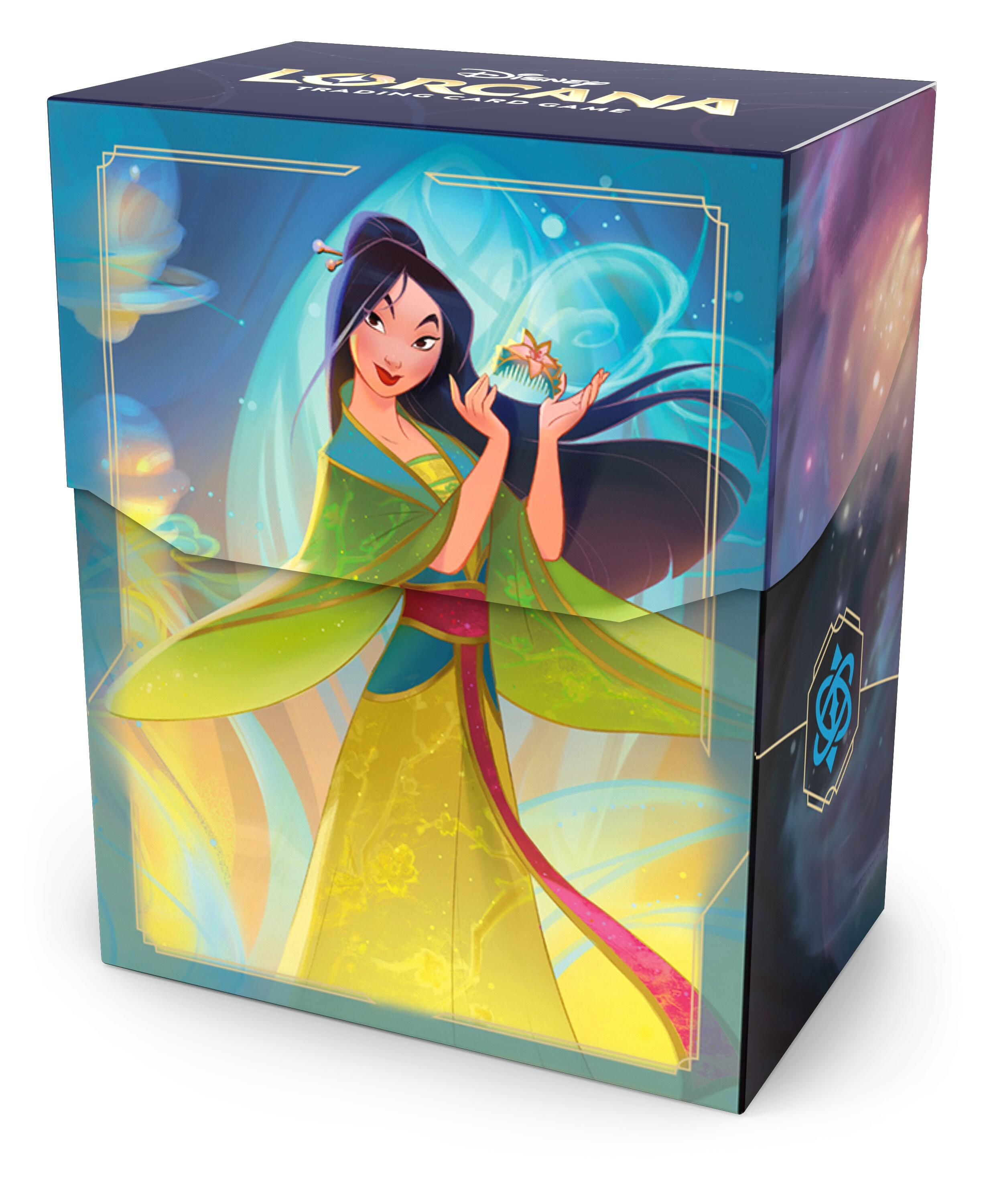 Disney Lorcana Accessories: Deck Box (Mulan - With Comb)
