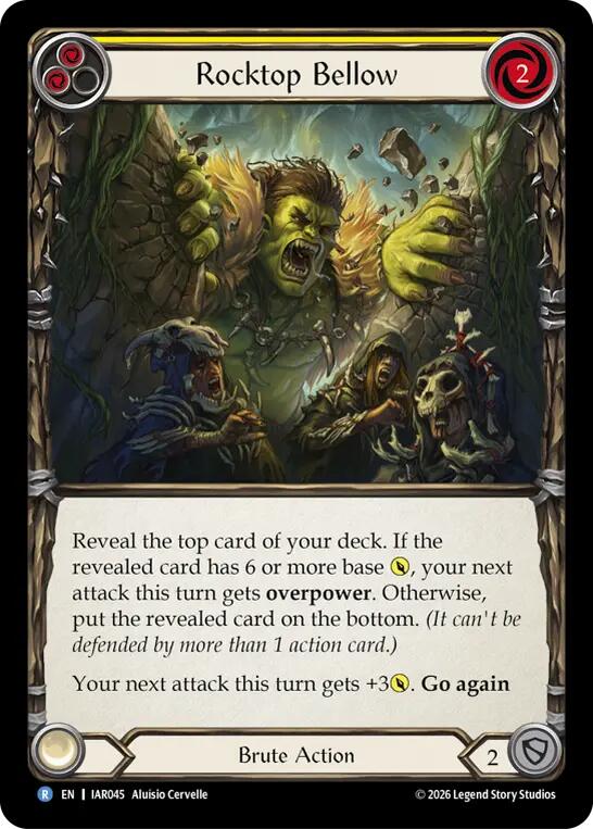 Rocktop Bellow (Yellow) [Usurp the Shadow Throne]
