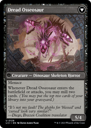 Visage of Dread // Dread Osseosaur [The Lost Caverns of Ixalan]