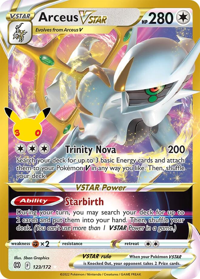 Arceus VSTAR - 123/172 [ME: 30th Celebration Classic Collection]