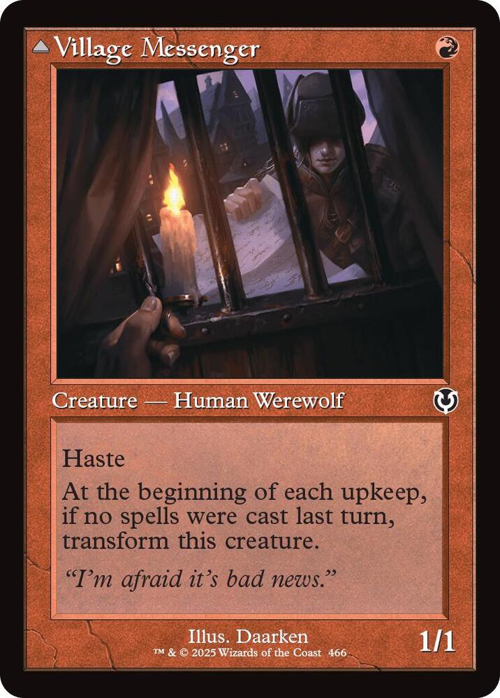 Village Messenger (Retro Frame)
