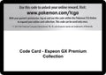 Code Card - Espeon GX Premium Collection