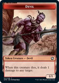 Devil // Emblem - Zariel, Archduke of Avernus Double-Sided Token