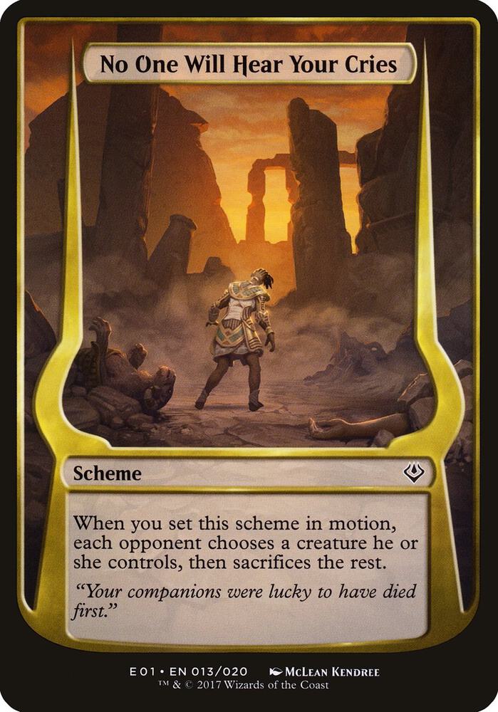 No One Will Hear Your Cries (Archenemy: Nicol Bolas)
