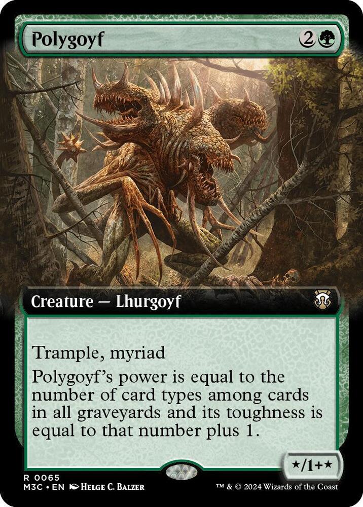 Polygoyf (Extended Art) (Ripple Foil)