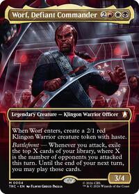 Worf, Defiant Commander (Borderless)