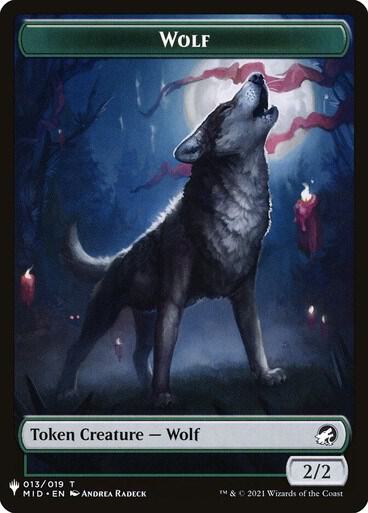Wolf // Vampire Double-Sided Token