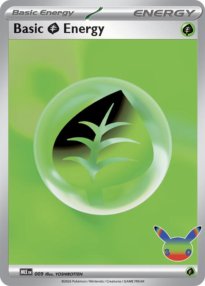 Basic Grass Energy - 009 (30th Celebration) [MEE: Mega Evolution Energies]