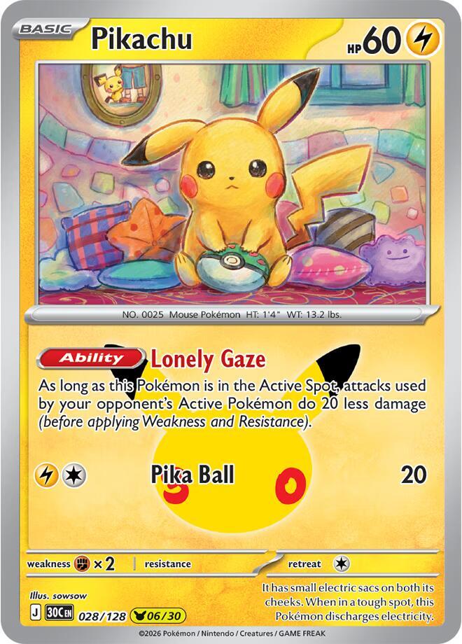 Pikachu - 028/128 [ME: 30th Celebration]