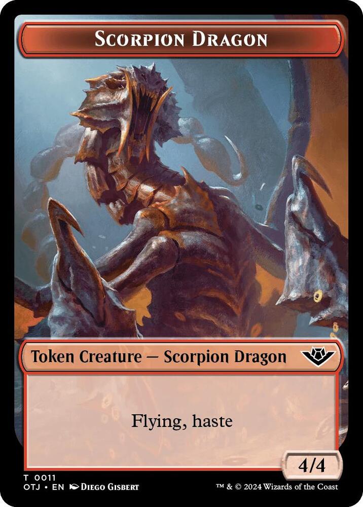 Scorpion Dragon // Plot Double-Sided Token [Outlaws of Thunder Junction]