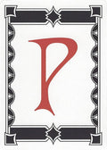 Letter Card - P