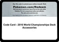 Code Card - 2016 World Championships Deck Accessories