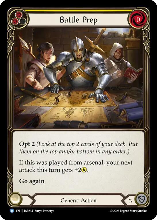 Battle Prep (Yellow) [Usurp the Shadow Throne]