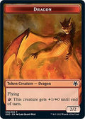 Dragon // Elf Warrior Double-Sided Token