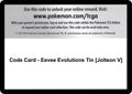 Code Card - Eevee Evolutions Tin [Jolteon V]