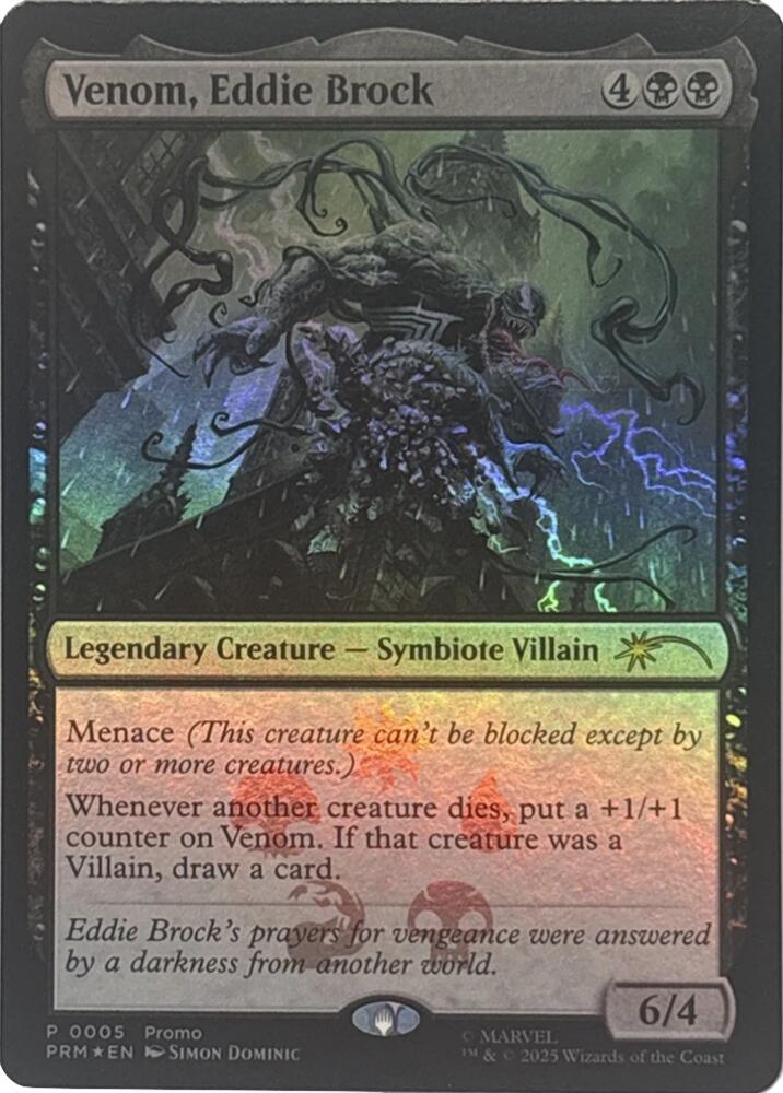 Venom, Eddie Brock [Unique and Miscellaneous Promos]