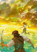 Treasure Island // High Seas Map Doubled Sided Art Card (Middle Left)