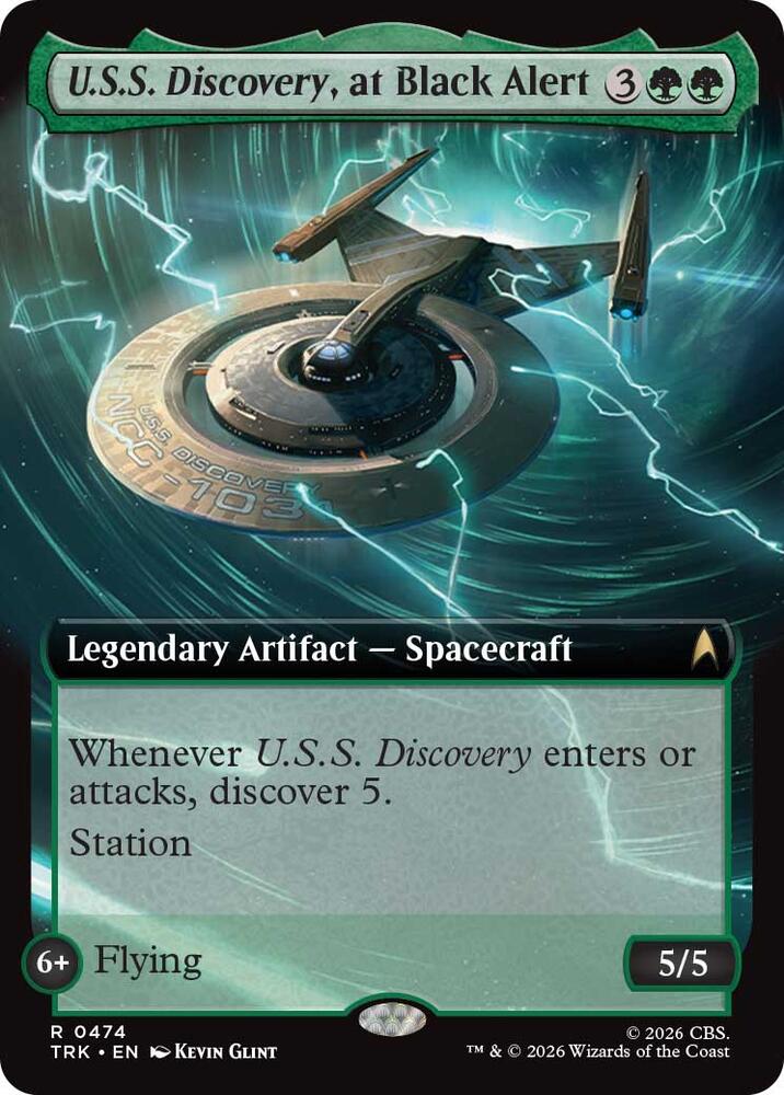 U.S.S. Discovery, at Black Alert (Extended Art) [Star Trek]