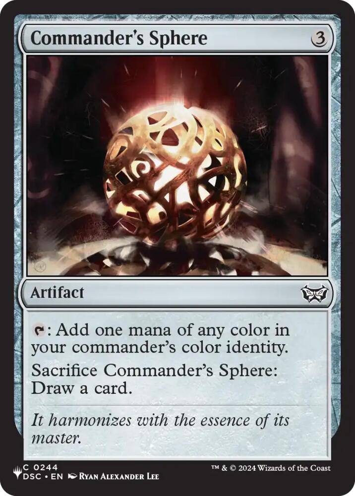 Commander's Sphere (DSC) [The List Reprints]