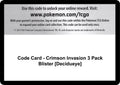 Code Card - Crimson Invasion 3 Pack Blister [Decidueye]