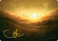 Plains Art Card (31/54) (Gold-Stamped Signature)