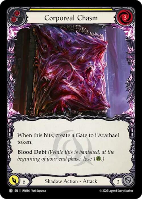 Corporeal Chasm (Yellow) [Usurp the Shadow Throne]