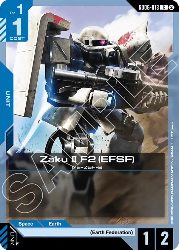 Zaku II F2 (EFSF) - GD06-013 [Stardust Trails]