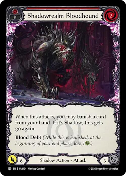 Shadowrealm Bloodhound (Red) [Usurp the Shadow Throne]