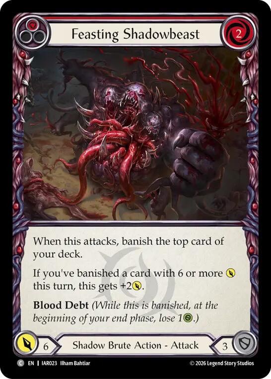 Feasting Shadowbeast (Red) [Usurp the Shadow Throne]