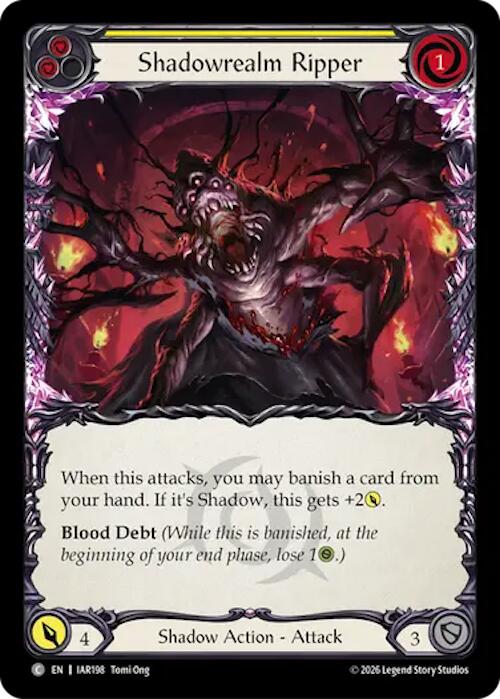 Shadowrealm Ripper (Yellow) [Usurp the Shadow Throne]
