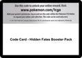 Code Card - Hidden Fates Booster Pack